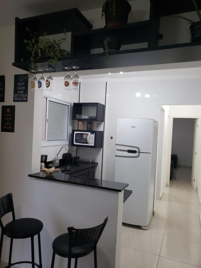 Apartamento beira-mar na praia da aviação Praia Grande (Santos) Exterior foto