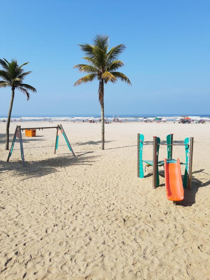 Apartamento beira-mar na praia da aviação Praia Grande (Santos) Exterior foto