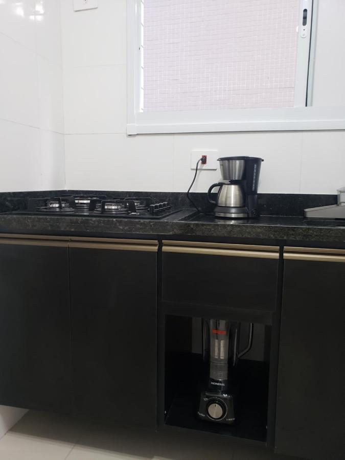 Apartamento beira-mar na praia da aviação Praia Grande (Santos) Exterior foto