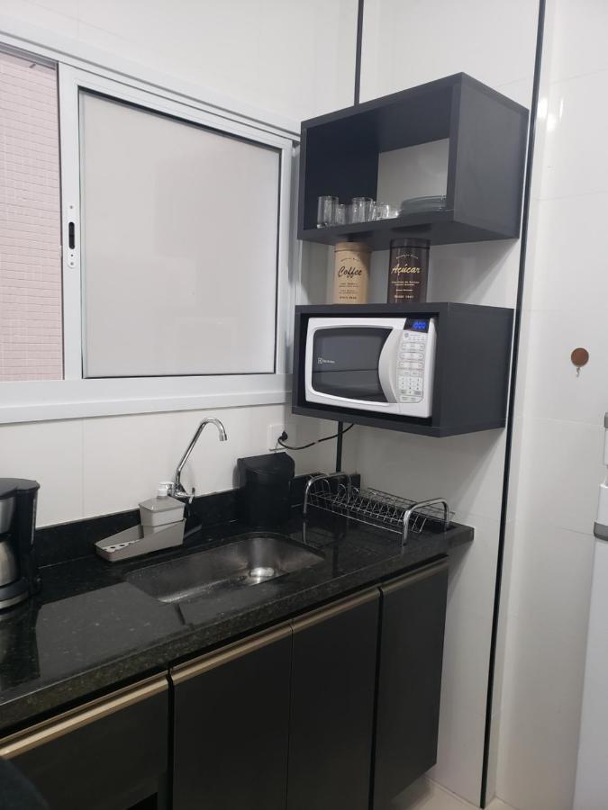 Apartamento beira-mar na praia da aviação Praia Grande (Santos) Exterior foto